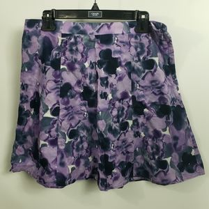 LOFT pretty floral skirt size 6